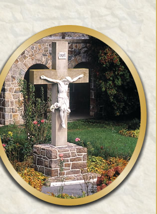 Cross in Cloister of Carmelite Monastery